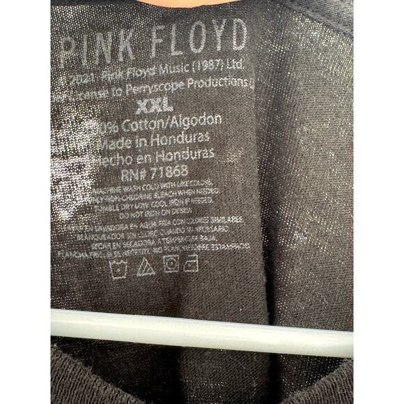 Pink Floyd “Dark Side of the Moon” Concert Ticket Graphic Tee Black Band Tee 2X - Picture 4 of 4